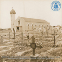 Grave Yard and Catholic Church - Santa Cruz (#5388, Lago , Aruba, April-May 1944), Morris, Nelson