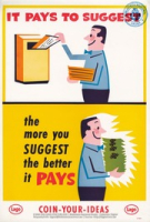 Lago Poster # 019: Coin Your Ideas (BNA Poster Collection), Lago Oil and Transport Co, Ltd.