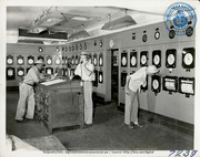 Cat Plant Control Room (Human Interest / People at Work, LAGO, ca. 1952), Lago Oil and Transport Co. Ltd.