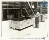 Salvage Bucket / Hemchi pa recoge material (Human Interest / People at Work, LAGO, May 1952), Lago Oil and Transport Co. Ltd.