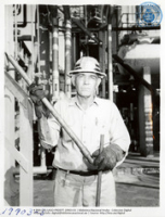 Melanio de Cuba, Pipefitter, Mechanical-Pipe Department (Human Interest / People at Work, LAGO, ca. 1960), Lago Oil and Transport Co. Ltd.