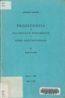 Procedencia di palabranan Papiamentu i otro anotacionnan / II, letter N te ZJ
