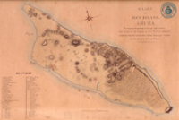 Kaart van het Eiland Aruba (1825)