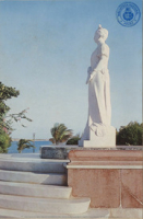 Statue of H.M. Princess Wilhelmina, Oranjestad (Postcard, ca. 1962)