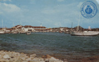 Oranjestad Harbour (Postcard, ca. 1962)