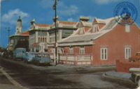 Wilhelminastraat, Oranjestad, Aruba (Postcard, ca. 1962)