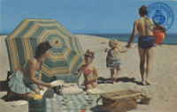 Forget your cares on Aruba's beaches (Postcard, ca. 1962)