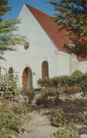 Lago Community Church, Seroe Colorado (Postcard, ca. 1962)