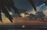 Sunset at Aruba (Postcard, ca. 1962)