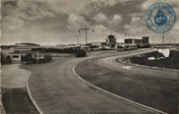 Beatrix airport and Esso Service Station (Postcard, ca. 1962)