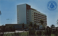 Aruba Caribbean Hotel and Casino, entrance view (Postcard, ca. 1962)
