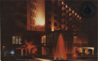 The new Aruba Caribbean Hotel and Casino by night (Postcard, ca. 1962)