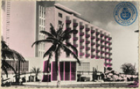 Front of the new Aruba Caribbean Hotel (Postcard, ca. 1962)