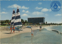 Palm Beach, with Sheraton Hotel Aruba (Postcard, ca. 1969)