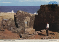 Pirate's Castle' - Aruba. Gold mill ruins at Bushiribana (photo: Hans W. Hannau) (Postcard, ca. 1970) Along the North Coast of Aruba, you will find this centuries old 