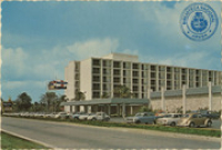 Holiday Inn Aruba, Netherlands Antilles (Postcard, ca. 1970) The out of the ordinary Holiday Inn Resort & Casino, located on the sugar-white sand of the Palm Beach has 208 rooms, meeting and banquet space for up to 400 persons. Night club with international entertainment and food to satisfy the palate of the gourmet.