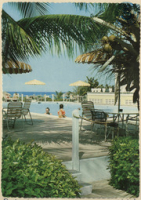 Poolside at Divi Divi Beach Hotel (Postcard, ca. 1972)