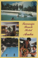 Tamarijn Beach Hotel Aruba (Postcard, ca. 1980-1986) Informal luxury and comfort at beautiful Eagle Beach, more than 200 rooms, beach, pool shopping arcade