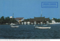 Aruba - Bali Floating Restaurant at the Harbour of Oranjestad (Postcard, ca. 1980-1986)