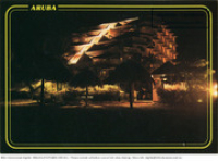 Playa Linda Resort at night (Postcard, ca. 1980-1986)