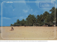 The famous palm beaches of Aruba (Postcard, ca. 1980-1986)