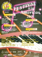 Poster: Festival de las Americas 2001 (BNA Poster Collection # 025), Festival de las Americas Aruba