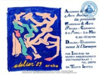 Poster: Cursonan di Arte, Pintura i Ceramica (BNA Poster Collection # 067), Atelier '89