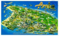 Poster: Map : Aruba One Happy Island (BNA Poster Collection # 102)