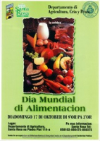 Poster: Dia Mundial di Alimentacion (BNA Poster Collection # 136), Departamento di Agricultura, Cria y Pesca