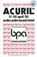 Poster: ACURIL XIV Aruba (1983) (BNA Poster Collection # 171), Biblioteca Publico Aruba