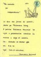 Poster: (BNA Poster Collection # 172), Biblioteca Nacional Aruba