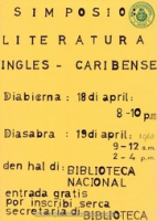 Poster: (BNA Poster Collection # 174), Biblioteca Nacional Aruba