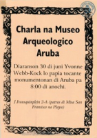 Poster: (BNA Poster Collection # 176), Museo Arqueologico Nacional Aruba