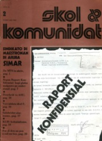 Skol i Komunidat (Februari 1981), SIMAR/VLA - Sindikato di Maestronan di Aruba/Vakbond Leerkrachten Aruba