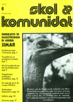 Skol i Komunidat (Juni/Juli 1981), SIMAR/VLA - Sindikato di Maestronan di Aruba/Vakbond Leerkrachten Aruba