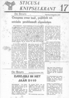 Sticusa Knipselkrant no. 17 (December 1983), Stichting voor Culturele Samenwerking (STICUSA)