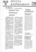 Sticusa Knipselkrant no. 28 (Maart 1984), Stichting voor Culturele Samenwerking (STICUSA)
