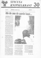 Sticusa Knipselkrant no. 30 (Maart 1984), Stichting voor Culturele Samenwerking (STICUSA)