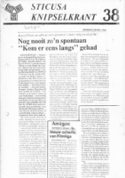Sticusa Knipselkrant no. 38 (Juni 1984), Stichting voor Culturele Samenwerking (STICUSA)