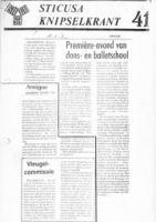 Sticusa Knipselkrant no. 41 (Juni 1984), Stichting voor Culturele Samenwerking (STICUSA)
