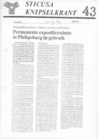 Sticusa Knipselkrant no. 43 (Juli 1984), Stichting voor Culturele Samenwerking (STICUSA)