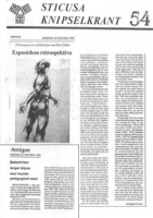 Sticusa Knipselkrant no. 54 (Oktober 1984), Stichting voor Culturele Samenwerking (STICUSA)