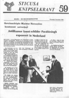 Sticusa Knipselkrant no. 59 (December 1984), Stichting voor Culturele Samenwerking (STICUSA)