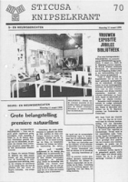 Sticusa Knipselkrant no. 70 (Maart 1985), Stichting voor Culturele Samenwerking (STICUSA)
