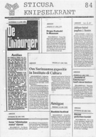 Sticusa Knipselkrant no. 84 (Juni 1985), Stichting voor Culturele Samenwerking (STICUSA)