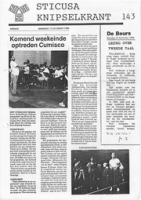 Sticusa Knipselkrant no. 143 (December 1986), Stichting voor Culturele Samenwerking (STICUSA)
