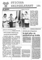 Sticusa Knipselkrant no. 184 (Februari 1988), Stichting voor Culturele Samenwerking (STICUSA)