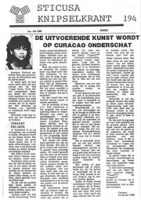 Sticusa Knipselkrant no. 194 (April 1988), Stichting voor Culturele Samenwerking (STICUSA)