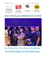 San Nicolas Community Paper (October 21, 2019), Unity In The Community Foundation