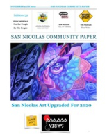 San Nicolas Community Paper (November 25, 2019), Unity In The Community Foundation